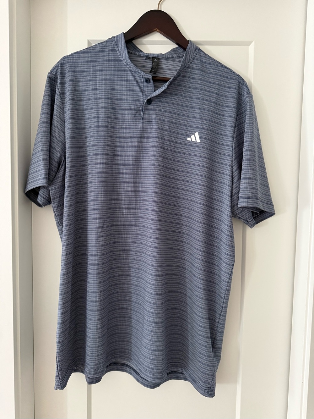 Adidas Golf Men’s Heathered Slate Blue Performance Polo